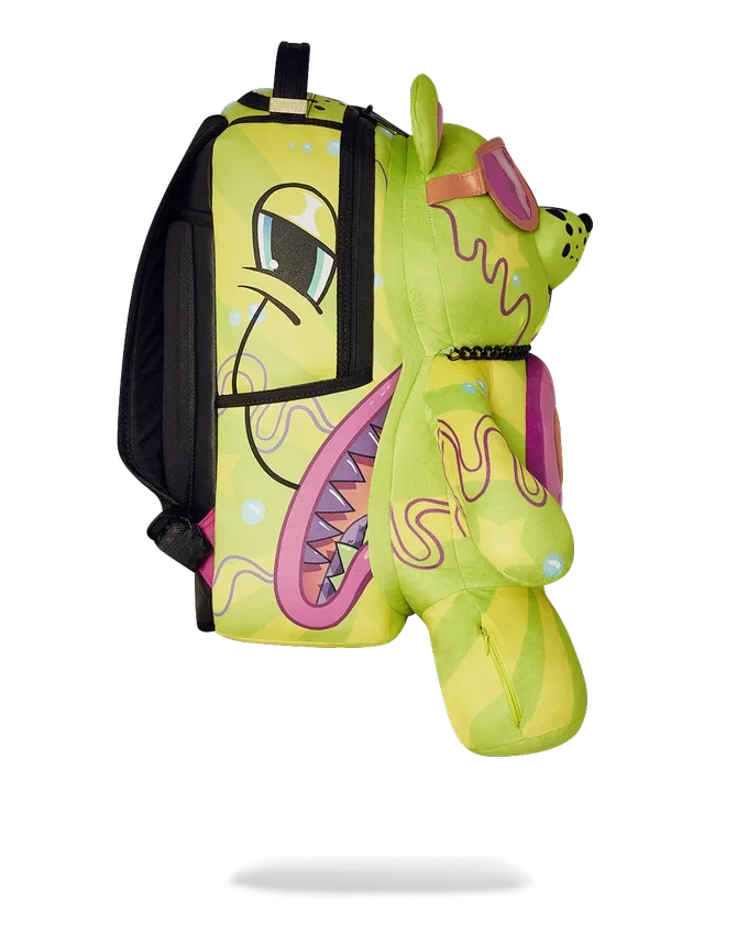 SLIME DIME MONEYBEAR TEDDYBÄR AUF DEM RUCKSACK