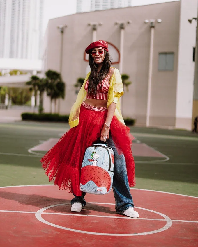 SNOOPY PILOT SHARK DLXSV RUCKSACK