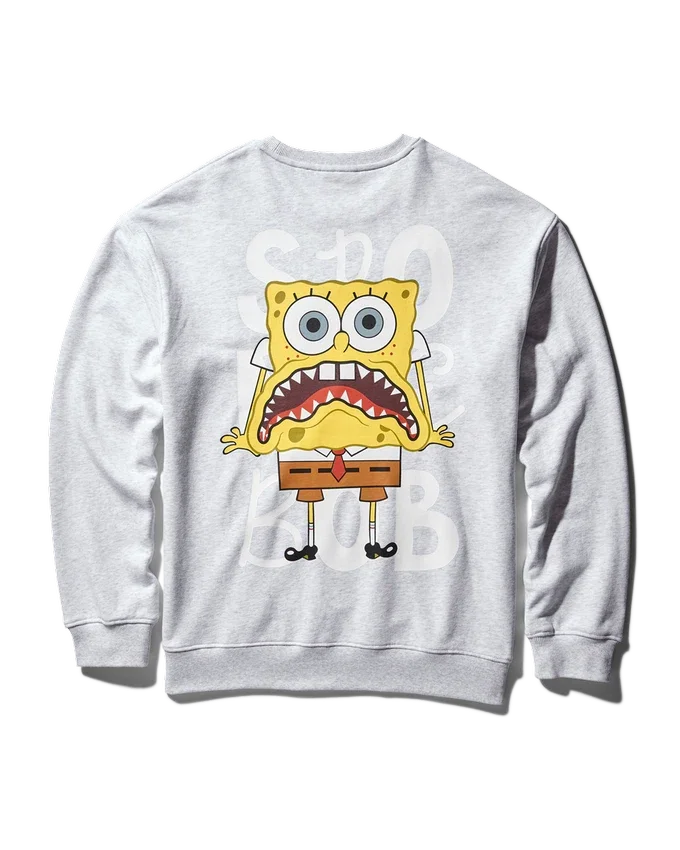 SPRAYGROUND PULLOVER-SWEATSHIRT MIT RUNDHALSAUSSCHNITT (HELLGRAU)