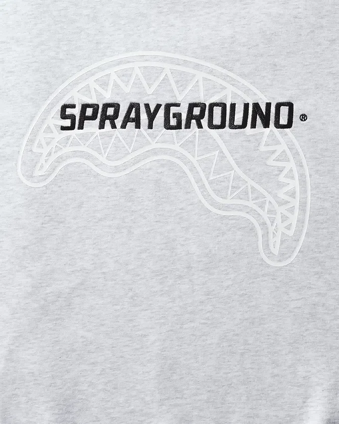 SPRAYGROUND PULLOVER-SWEATSHIRT MIT RUNDHALSAUSSCHNITT (HELLGRAU)