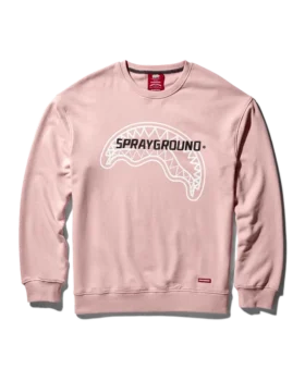 SPRAYGROUND PULLOVER-SWEATSHIRT MIT RUNDHALSAUSSCHNITT (ROSA)