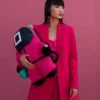 SQUID GAME COLLAB PINK SOLDIERS BEAR RUCKSACK