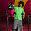 SQUID GAME COLLAB PINK SOLDIERS BEAR RUCKSACK