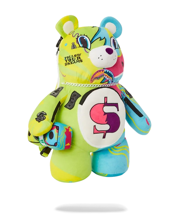 SUPER WEIRD MONEYBEAR TEDDYBEAR RUCKSACK