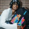 TETRIS MIT DIABLO UND MONEY BEAR RUCKSACK