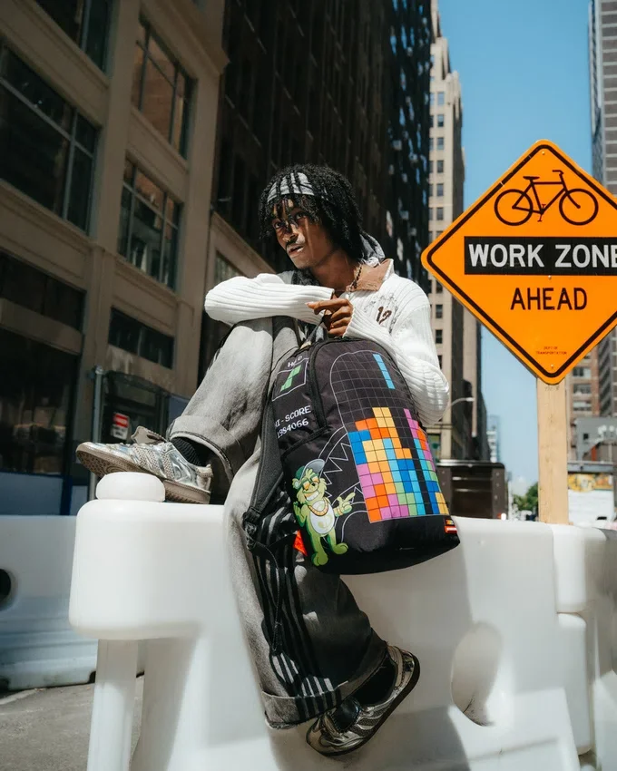 TETRIS MIT DIABLO UND MONEY BEAR RUCKSACK