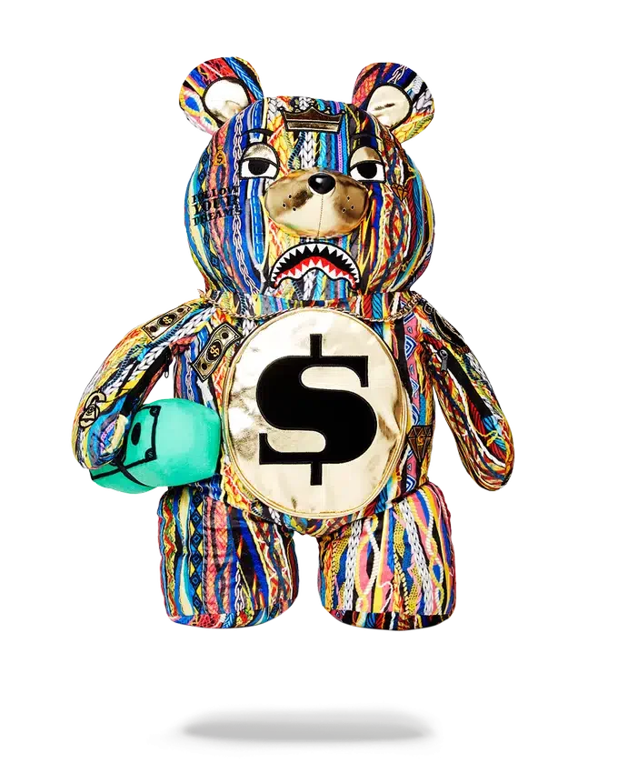 THE GOLDEN AGE MONEYBEAR TEDDYBEAR RUCKSACK