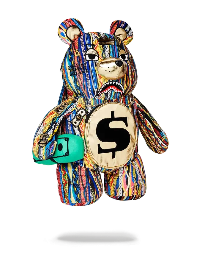 THE GOLDEN AGE MONEYBEAR TEDDYBEAR RUCKSACK