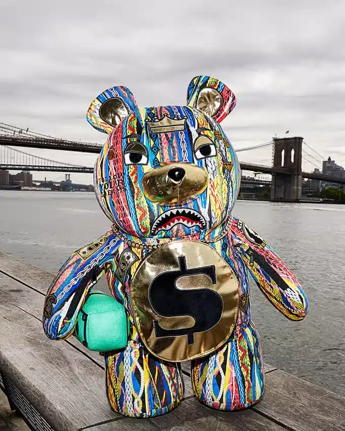 THE GOLDEN AGE MONEYBEAR TEDDYBEAR RUCKSACK