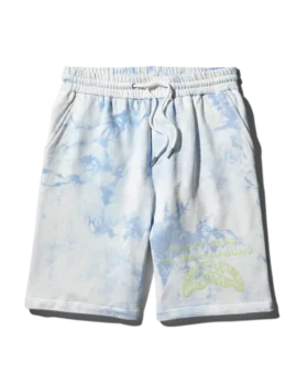 TIE-DYE-STRICKSHORTS (BLAU)