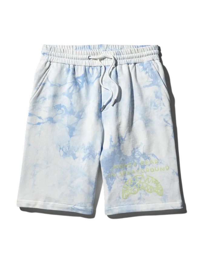 TIE-DYE-STRICKSHORTS (BLAU)