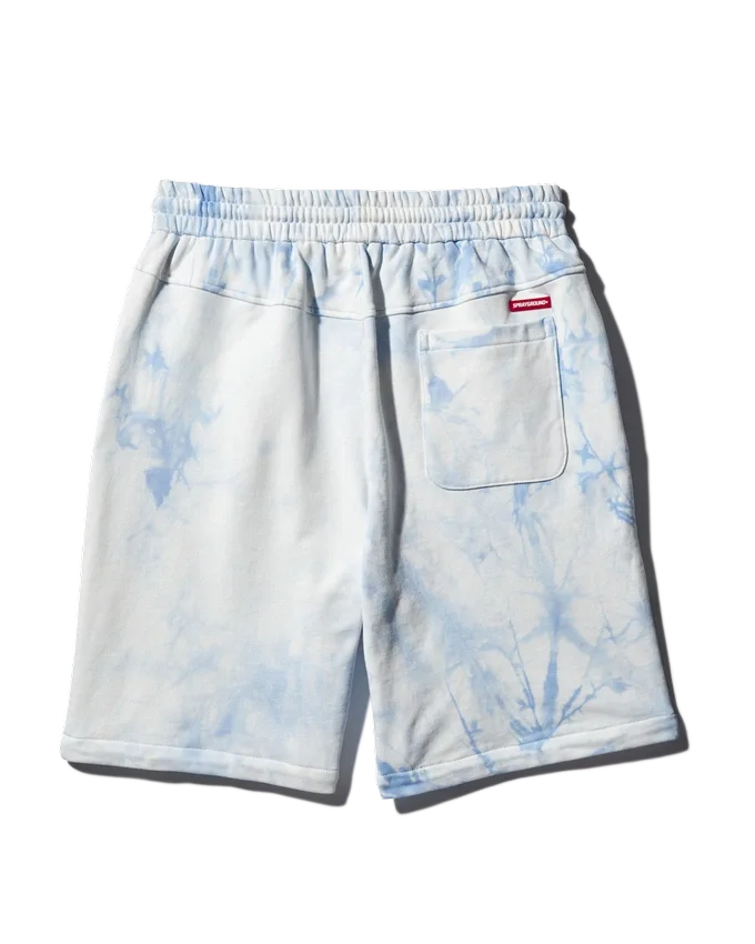 TIE-DYE-STRICKSHORTS (BLAU)