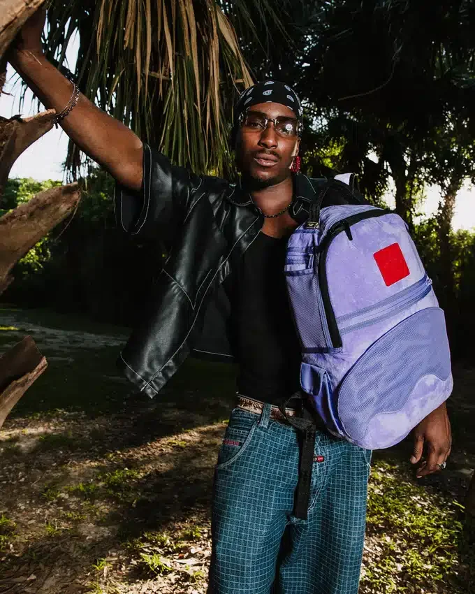 UNGLAUBLICH!!! EIN WENDBARER RUCKSACK – VON LILA VELOUR ZUM OG SHARKS IN PARIS-RUCKSACK