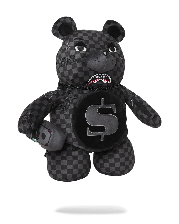 WHAT THE BEEP' SHARK MONEYBEAR TEDDYBEAR RUCKSACK