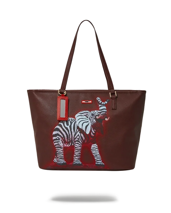 ZEBRA ELEPHANT RON ENGLISH COLLAB Tragetaschen