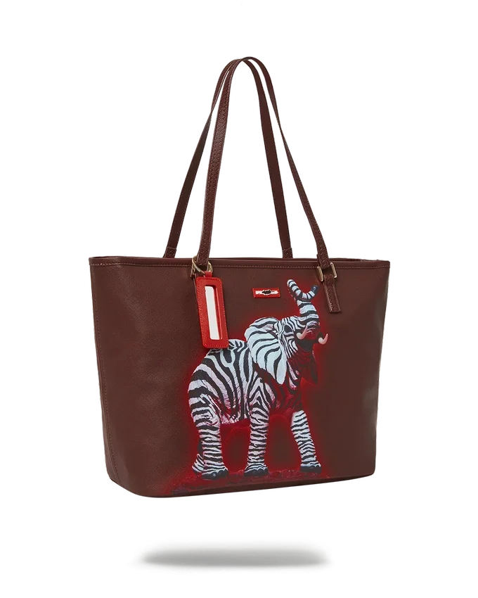 ZEBRA ELEPHANT RON ENGLISH COLLAB Tragetaschen